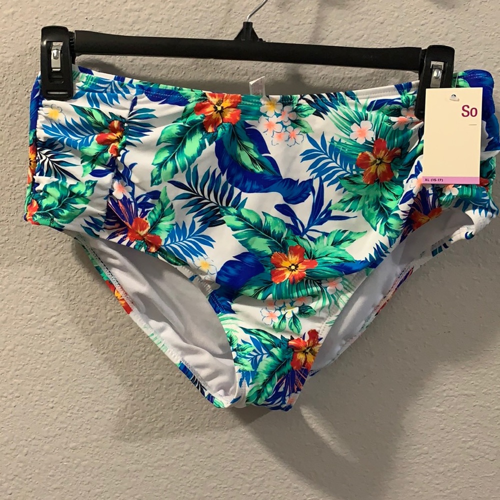 Floral Bora Bora High Waist Bikini Bottom